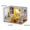 DIY Wooden Dollhouse Kit with Miniature Furniture – 3D Puzzle Craft Set