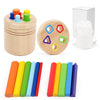 Wooden Montessori Color Sorting Toy for Toddlers