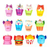 Kawaii Slow-Rising Squeeze Fidget Toys – Set of 12