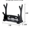 Black display stand for a sword collectible replica model