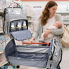 Large Capacity Diaper Bag Backpack with Changing Mat