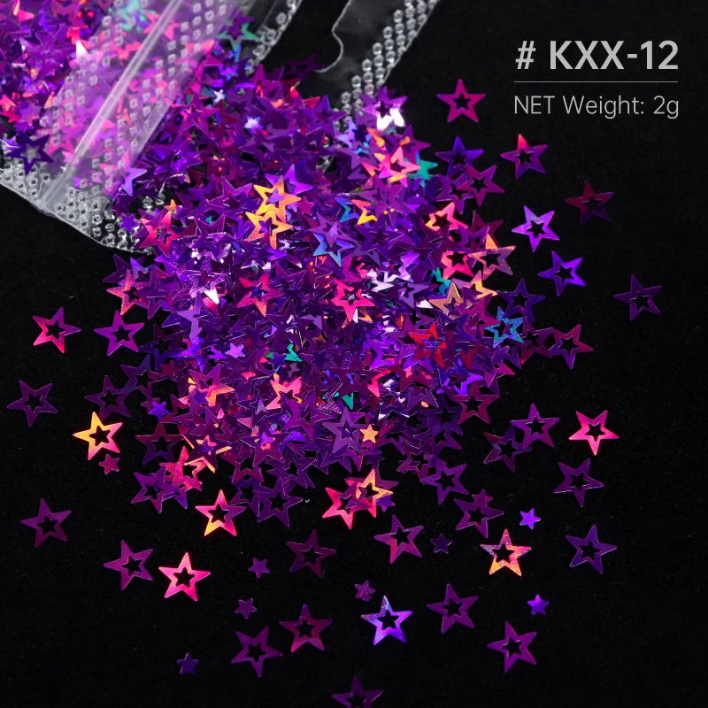 Shimmering Star Resin Sequins for DIY Crafts