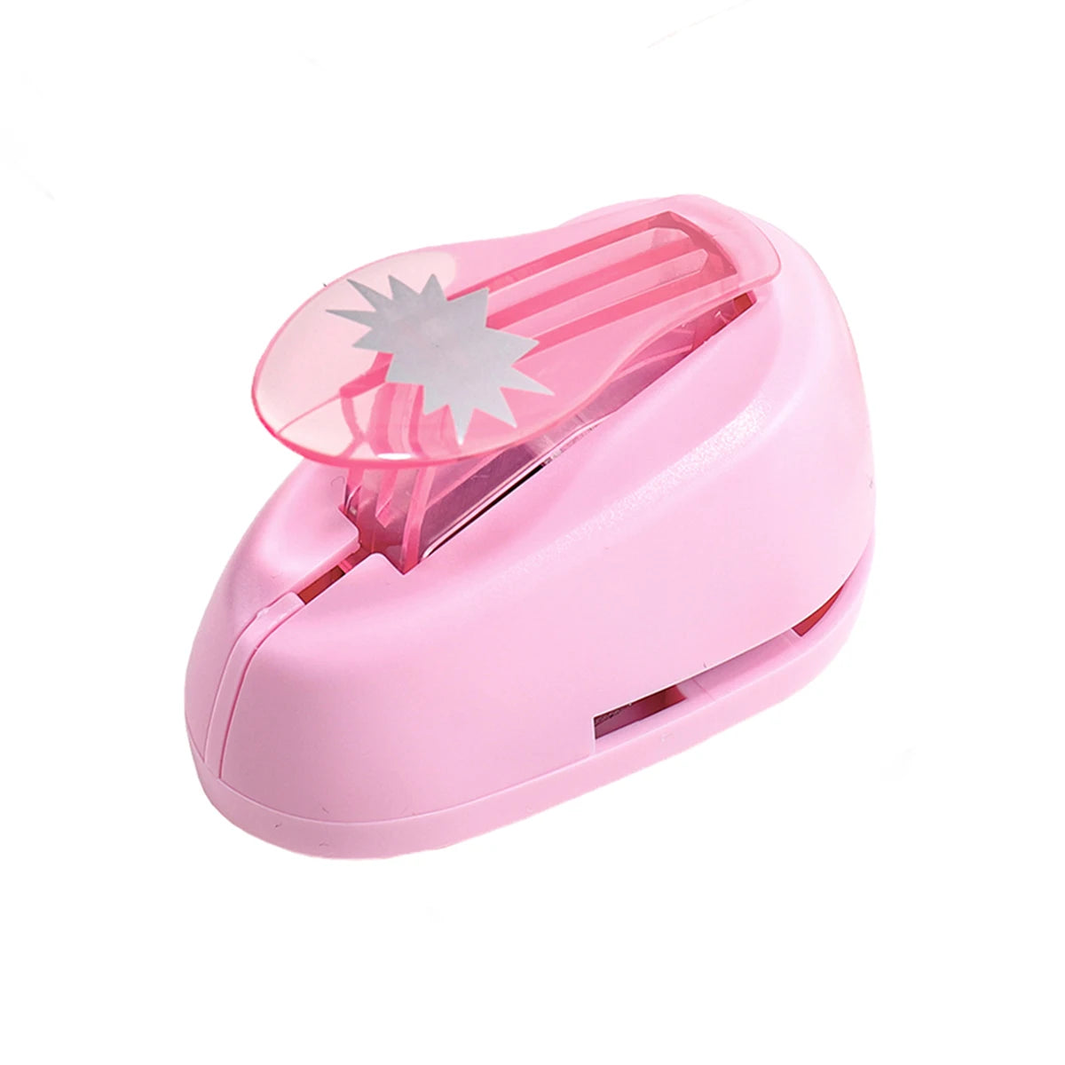 Pink lever action embosser tool for scrapbooking and card making