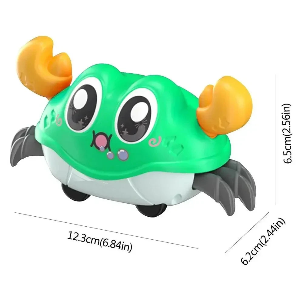 Crawling Crab Tummy Time Toy with Music and Motion