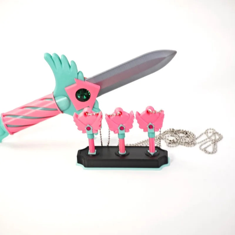 Squid Game Style Dagger Necklace Set (4-Pack)