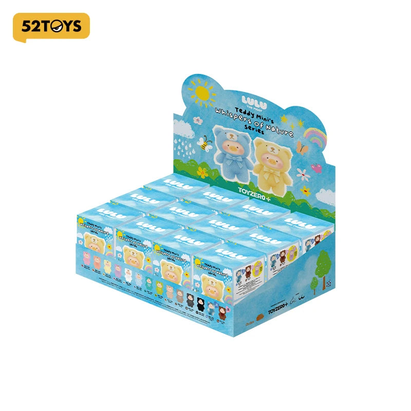 A box of Lulu the Piggy-Teddy Mini Whispers of Nature series blind box phone strap toys.
