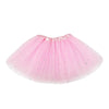 Pink sparkling princess tutu dress for girls with a ruffled neckline