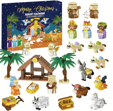 24-Day Christmas Advent Calendar with DIY Tree & Train Set