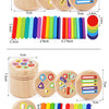 Wooden Montessori Color Sorting Toy for Toddlers