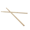 A set of three maple wood drumsticks labeled 5A, 5B, and 7A.