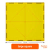 A large square magnetic building blocks set with a yellow color.