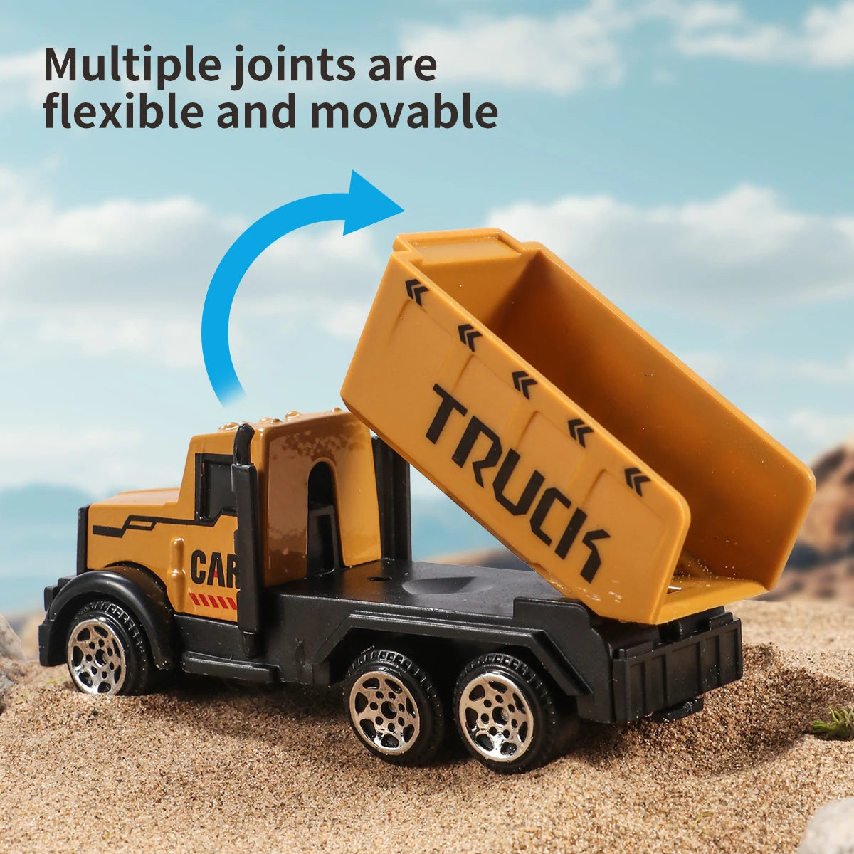 Diecast Construction Vehicle Set - Tractor, Excavator & Truck