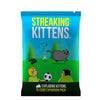 Bag of Streaking Kittens card game expansion pack featuring illustrations of cats and a soccer ball.