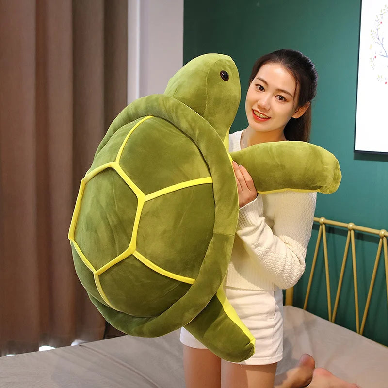 Kawaii Tortoise Plush Toy – Soft Cute Sea Turtle Stuffed Pillow