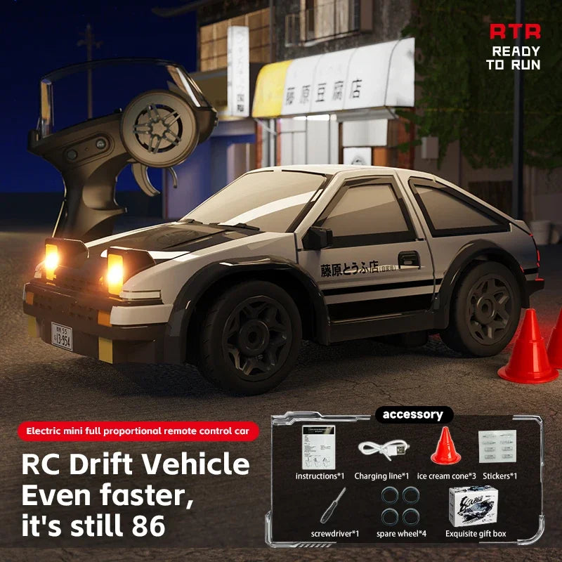 Mini 1/64 Scale RC Drift Car – 2.4G 4WD Off-Road Racing Toy