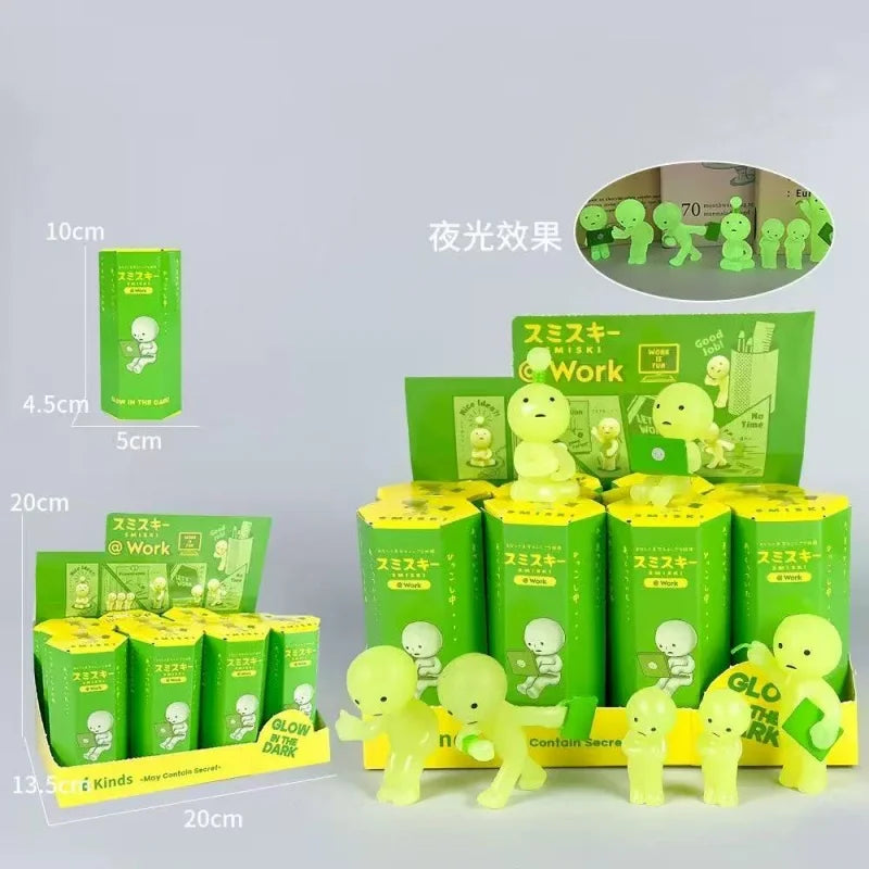 Luminous Mini Figurine Set - Cute Collectible Dolls for Home Decor