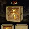 3D Wooden Castle Puzzle Night Light