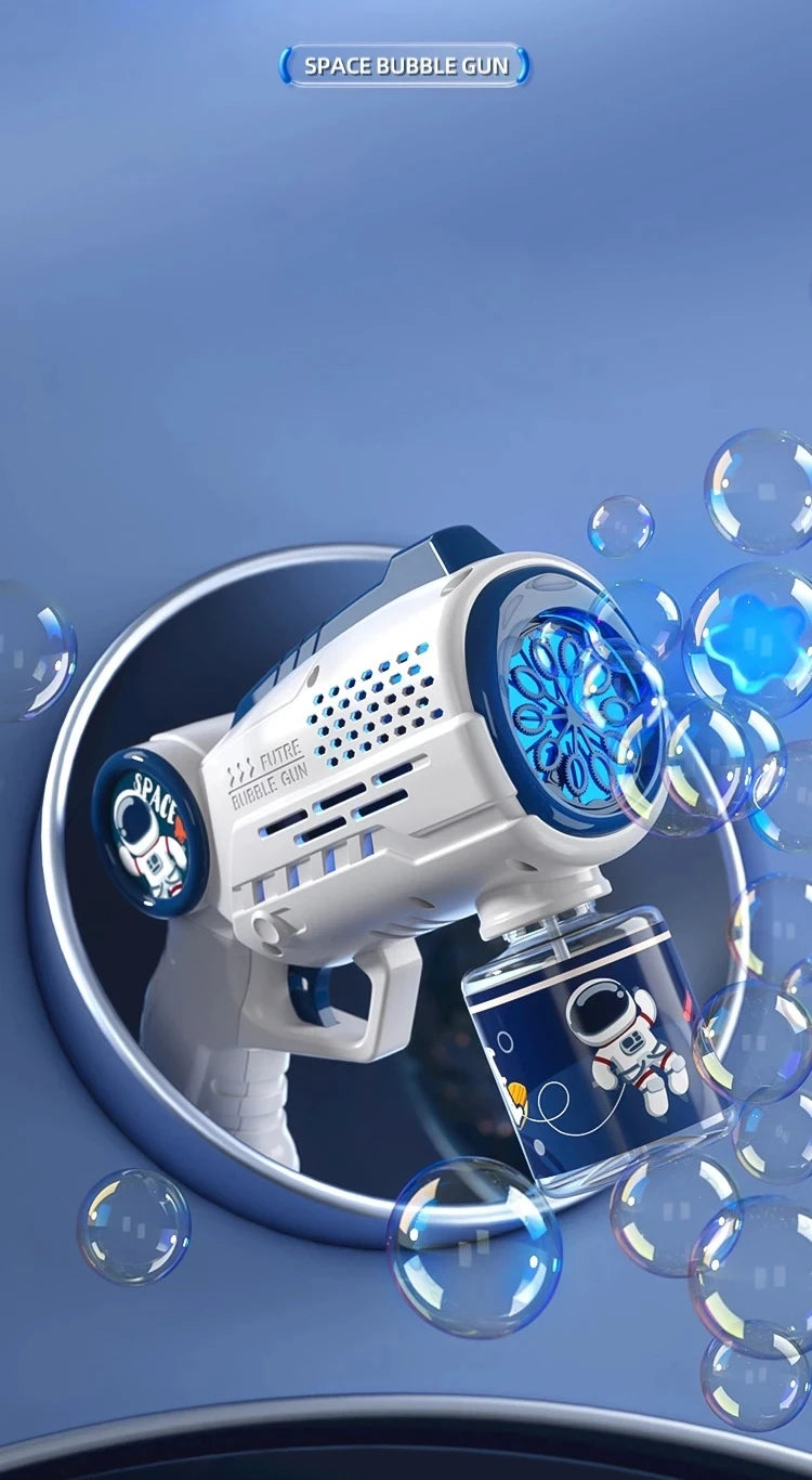 Astronaut Bubble Blaster Toy - Automatic Bubble Machine for Kids