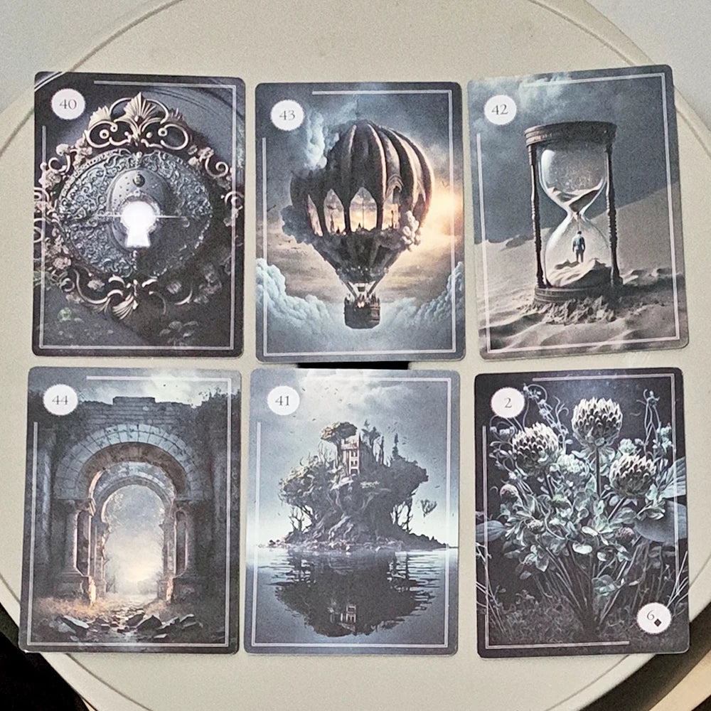 The Moonlight Night Lenormand Oracle Deck - 44 Gothic Fantasy Cards