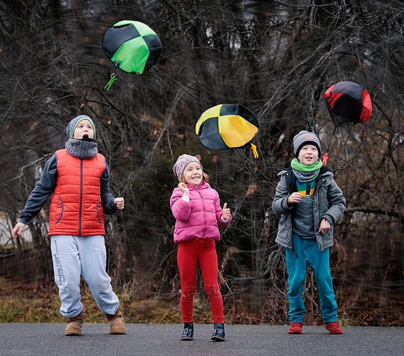 Colorful Parachute Toys for Kids – Tangle-Free Outdoor Flying Fun