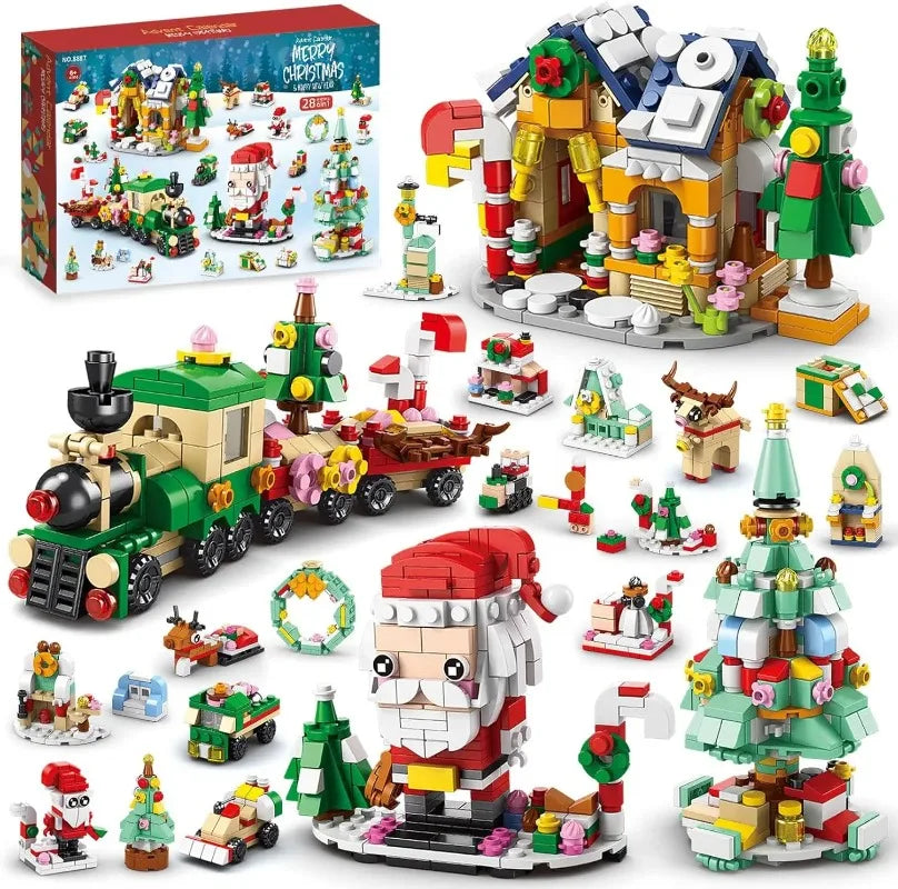 Christmas Advent Calendar Building Blocks Set