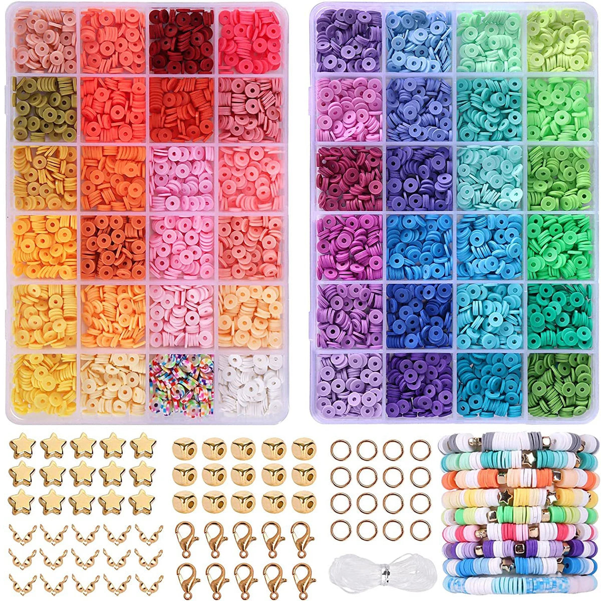 Polymer Clay Beads Assortment for DIY Jewelry Making