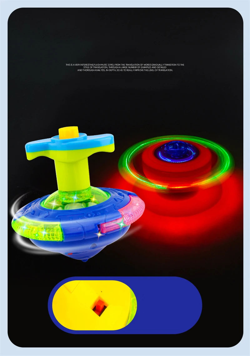 Light-Up Spinning Tops with Flashing Effects