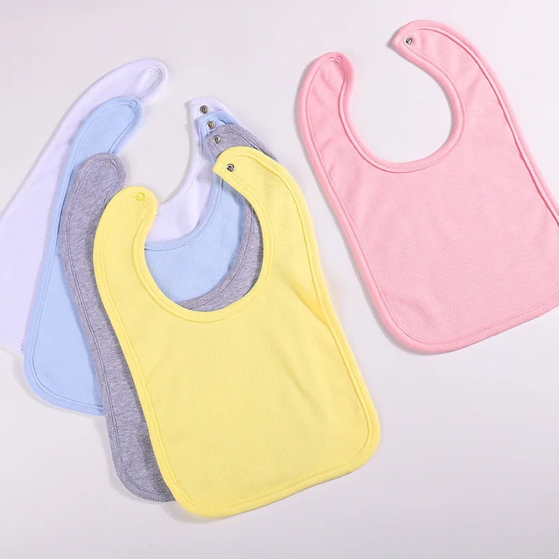 6-Pack 100% Cotton Baby Bibs for Drooling & Teething