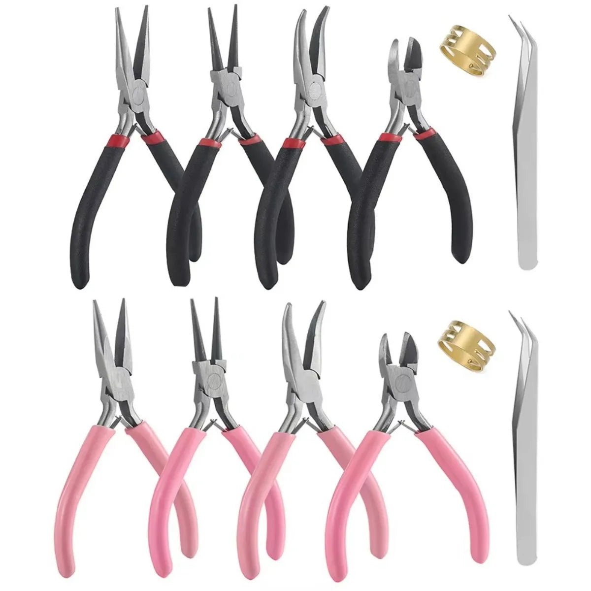 Complete Jewelry Making Tool Set with Pliers and Ring Sizer
