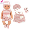 Doll Outfit Set with Hat for 17-43 cm Baby Dolls