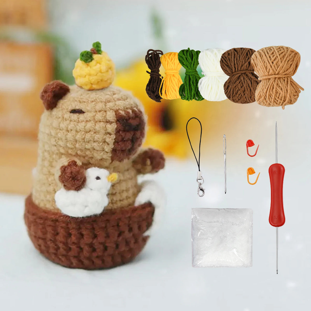 Capybara Crochet Kit for Beginners