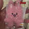 Adorable Plush Cartoon Keychain – Soft Pink Mini Pendant