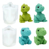 3D Knitted Dinosaur Silicone Candle Mold – Cute Sitting Dino Design for DIY Crafts