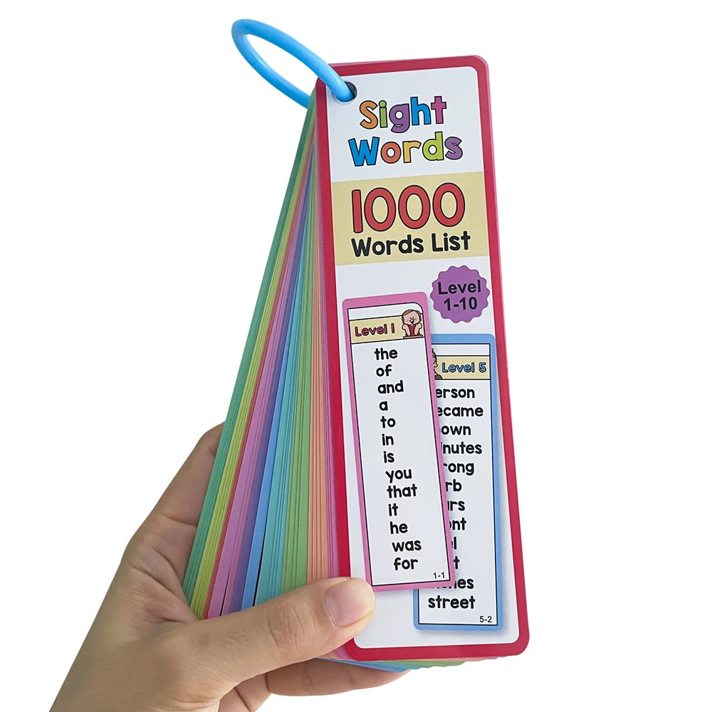 Sight Words Flash Cards Set for Early Reading Practice