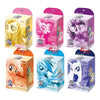 A set of five My Little Pony trading cards featuring characters like Twilight Sparkle and others in colorful packaging.
