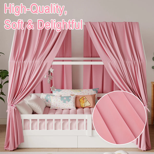 Soft Muslin Bunk Bed Canopy for Kids' Bedroom Decor