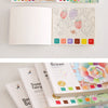 A set of watercolor painting books featuring dream ocean, forest animals, and fairy tale designs.