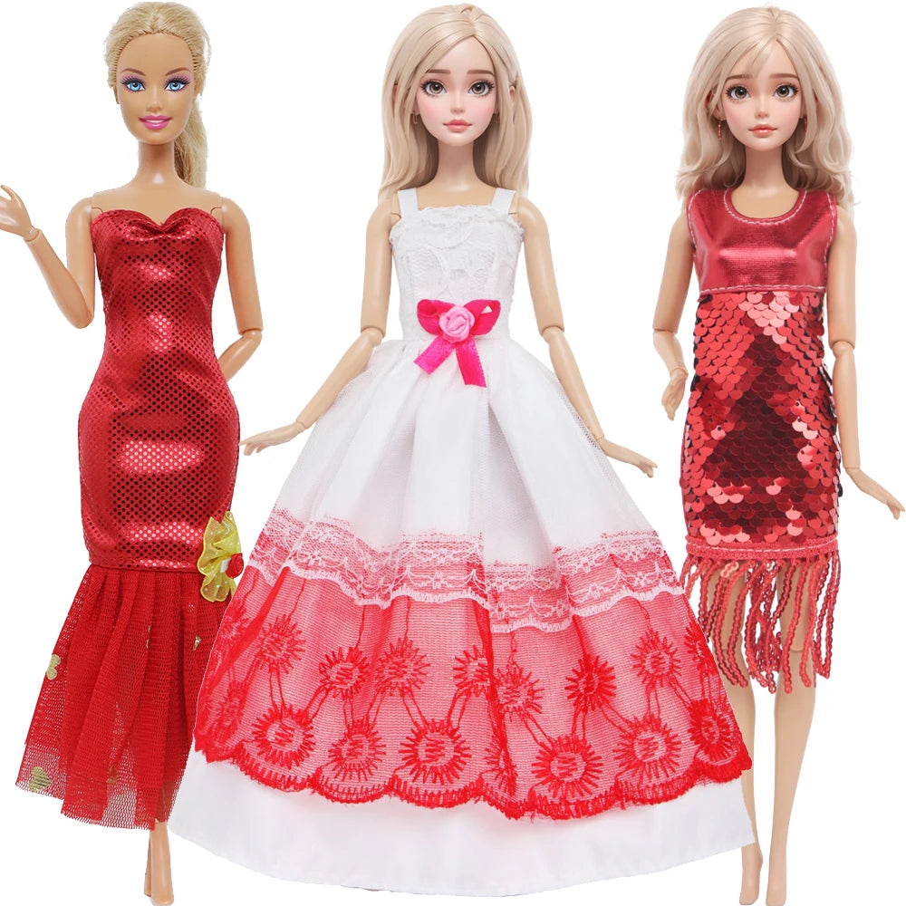 Sequin Doll Fashion Dress Set for 12-Inch Dolls