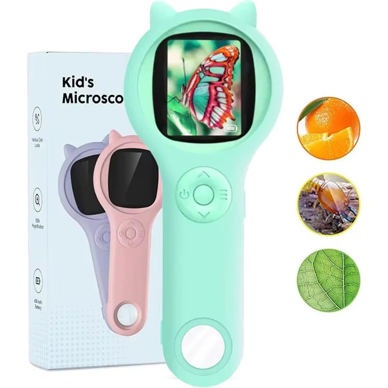 Portable Handheld Microscope for Kids – 500x Magnification, Educational Science Toy