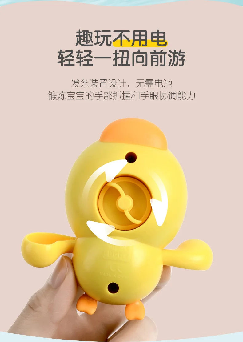 Floating Wind-Up Bath Toys for Toddlers – Cute Animal Clockwork Water Play