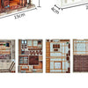 DIY Wooden Miniature Japanese Tavern Model Kit with LED Lighting