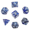 7-Piece Polyhedral Dice Set with Dual-Color Design for RPG and Tabletop Games