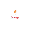 A small, orange-colored object next to the number 3, representing Orange clay.