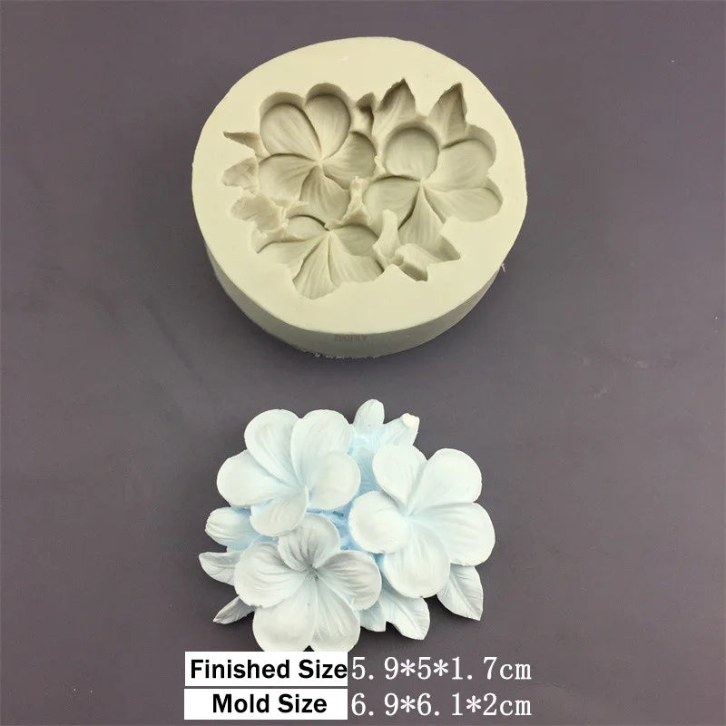 3D Flower Silicone Mold for Baking, Fondant, and Soap Making