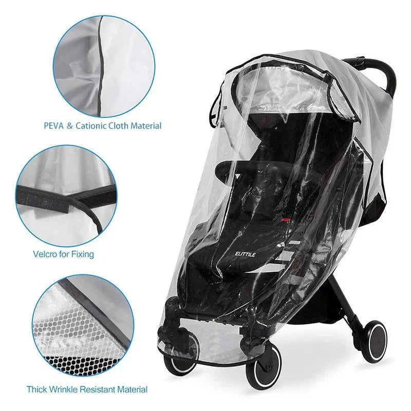 Transparent Waterproof Stroller Rain Cover for Baby