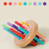 Wooden Color Sorting Toy for Toddlers – Montessori Fine Motor Skills Game