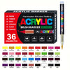 Set von 168 buntigen Acryl-Brush-Marker-Stiften in einer Box mit verschiedenen Farben und Spitzen.