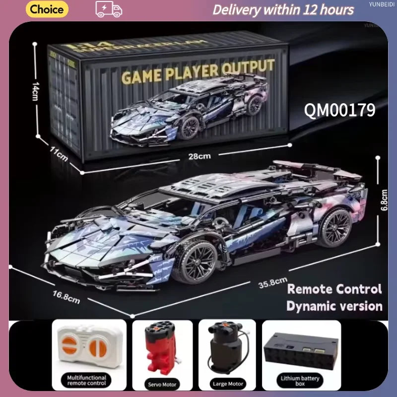 1:14 Scale Remote Control Racing Car Building Kit