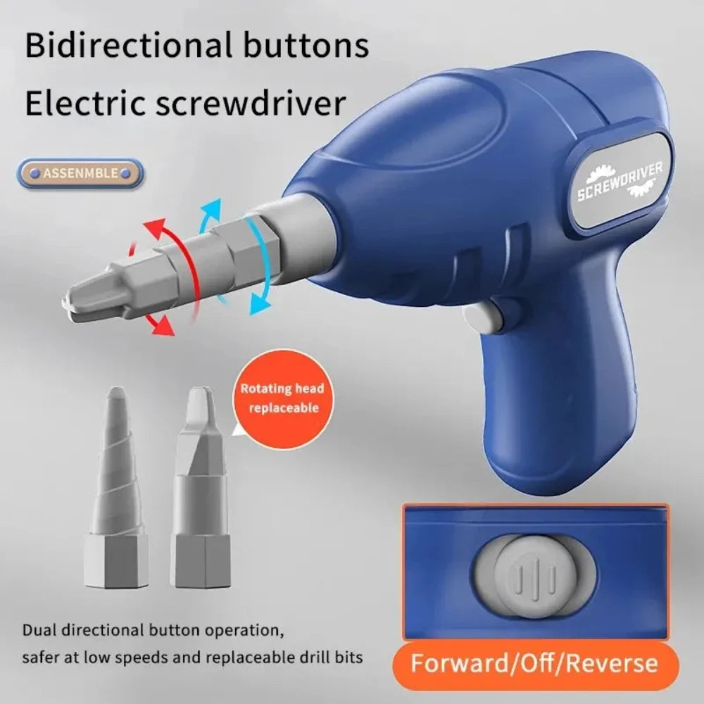 Kids STEM Building Set with Electric Drill and Screwdriver