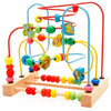Wooden Bead Maze Roller Coaster Toy for Toddlers